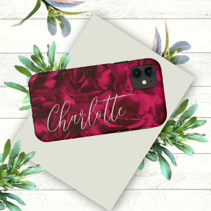 Roses Dark Moody Custom Name Case-Mate iPhone Hülle