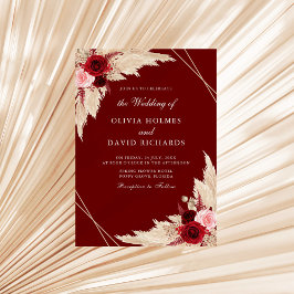 Roses de Bourgogne et Faire-part de mariage de la 