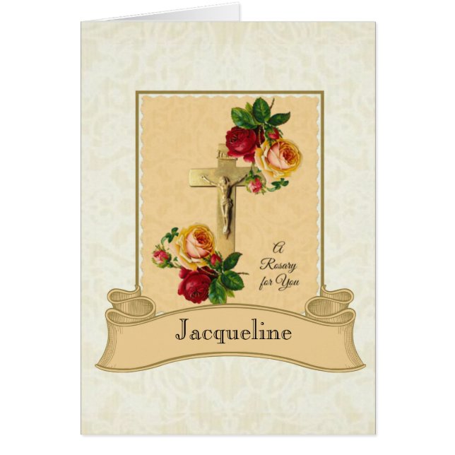 Roses de chapelet de bouquet spirituel (Devant)