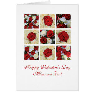 Roses de heureuse Sainte-Valentin de maman et de