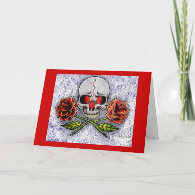 Roses De La Mort ! Carte d'anniversaire (Devant)