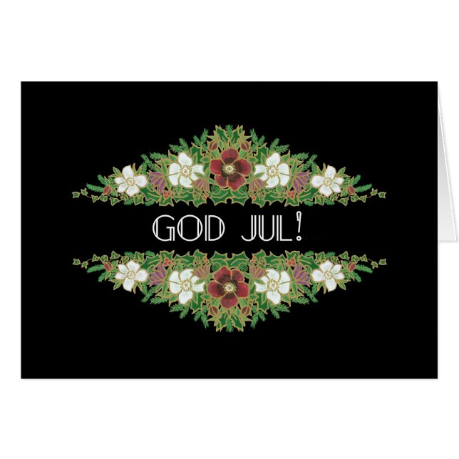 Roses de Noël, Hellebores, langue norvégienne (Devant horizontal)