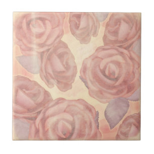 Roses de thé, carreaux