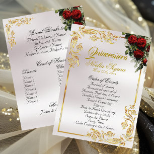 Roses et Feuilles d'Or - Programme de Quinzième An