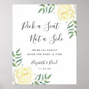 Roses et olives Poster du siège Mariage