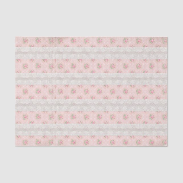 Roses et papier de soie de soie roses minables (Recto)