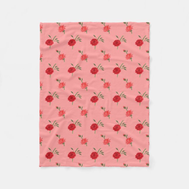 Roses Fleecedecke (Vorderseite)