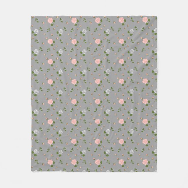 roses fleecedecke (Vorderseite)