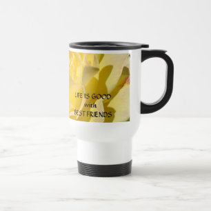 ROSES, FLEURS DE ROSE TASSE À CAFE MUGS DE VOYAGE