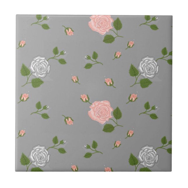 roses fliese (Vorderseite)