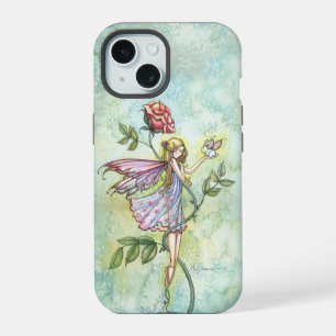 Rose's Freund Feen- und Hasen-Fantasie-Kunst iPhone 15 Hülle