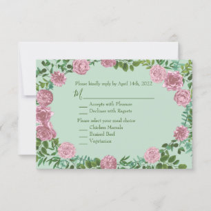 Roses Garden Spring Wedding Einladung