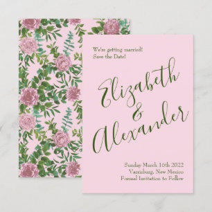 Roses Garden Spring Wedding Einladung