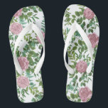 Roses Garden Spring Wedding Flip Flops<br><div class="desc">Schöne Gartenwein Hochzeitsreben Rose in elegantem und würdevollem weichen Rosa. Ideal für eine Frühjahrshochzeit mit schönen und hübschen Kunstwerken für Ihr Brautparty oder Ihre Veranstaltung.</div>