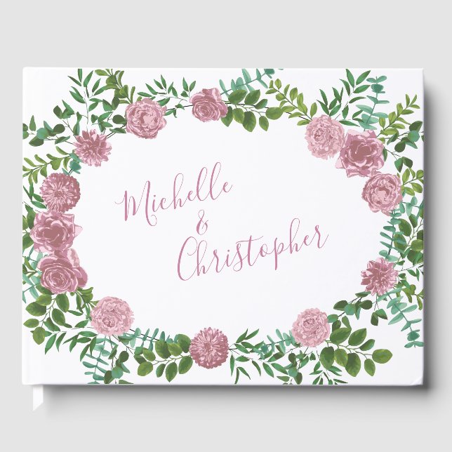 Roses Garden Spring Wedding Gästebuch (Vorderseite)