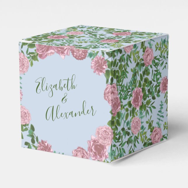 Roses Garden Spring Wedding Geschenkschachtel (Vorderseite)
