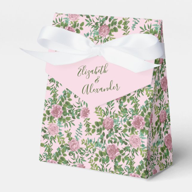 Roses Garden Spring Wedding Geschenkschachtel (Vorderseite)