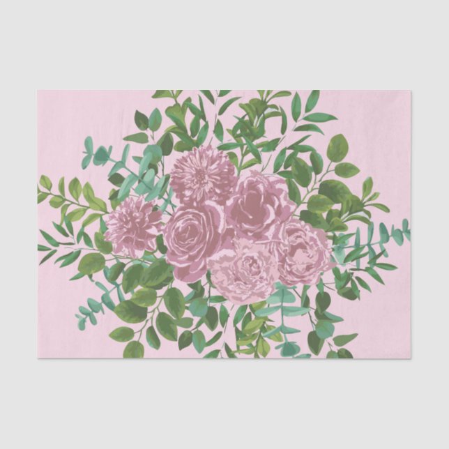 Roses Garden Spring Wedding Seidenpapier (Vorderseite)