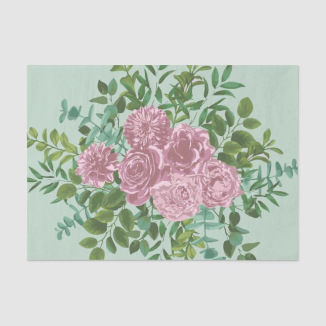 Roses Garden Spring Wedding Seidenpapier (Vorderseite)