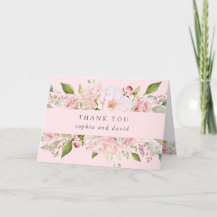 Roses généreux   Merci Mariage rose