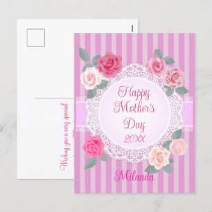 Roses Happy Mother Day Feiertagspostkarte