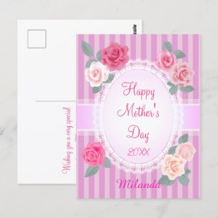 Roses Happy Mother Day Postkarte