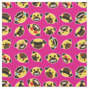 Roses indien de tissu de motif d'émoticône d'Emo