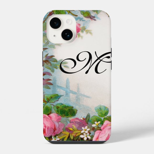ROSES & JASMINEN MONOGRAMM iPhone HÜLLE (Rückseite)