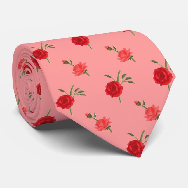 Roses Krawatte (Gerollt)