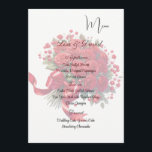 Roses Menu Card Menükarte<br><div class="desc">This Menu Card template is shown on the basic paper in white with a lovely red color rose bouquet print design. Script and standard text are in a black color. Customize the names and menu items by clicking the customize or edit button, use the offered templates to change to your...</div>