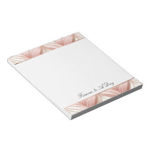 Roses Monogramm oder Zitat Notizblock