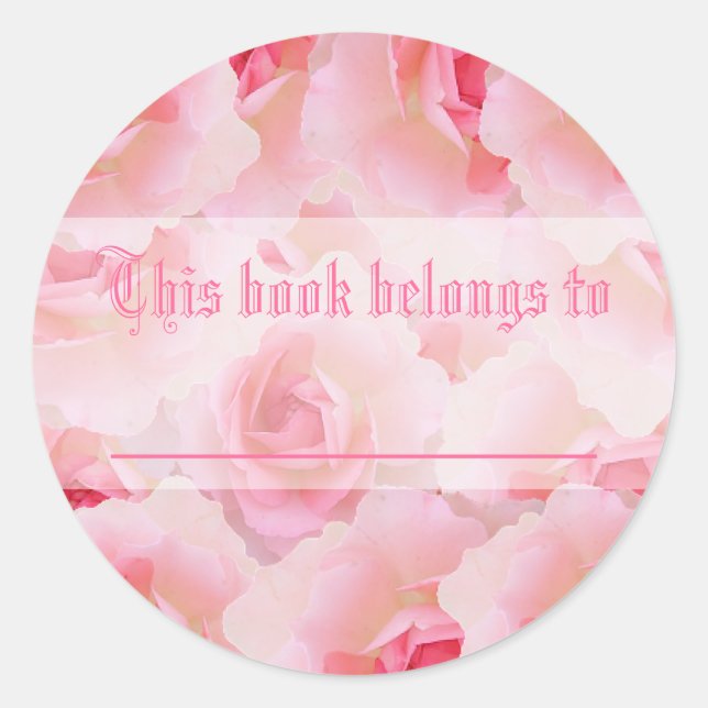 Roses Muttertag Runder Aufkleber (Vorderseite)