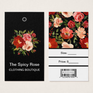 Roses personnalisées avec étiquettes de prix à cod