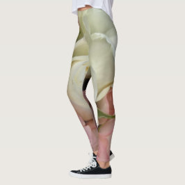 Roses romantiques Fleurs roses douces Leggings flo