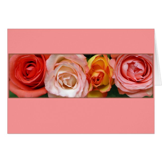 "Roses rose et jaune" (Devant horizontal)