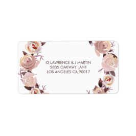 Roses Roses Blumenregen Adressaufkleber