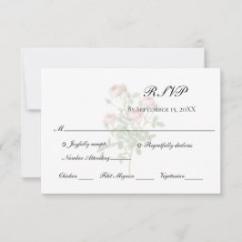 Roses Roses Floral Elegantes formales klassisches RSVP Karte
