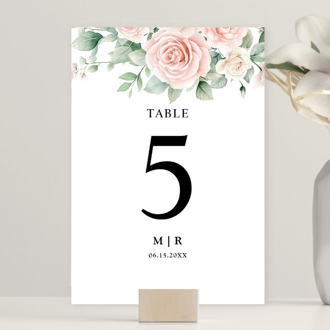 Roses Roses Rosa Rose Hochzeit Tischnummer (Von Creator hochgeladen)
