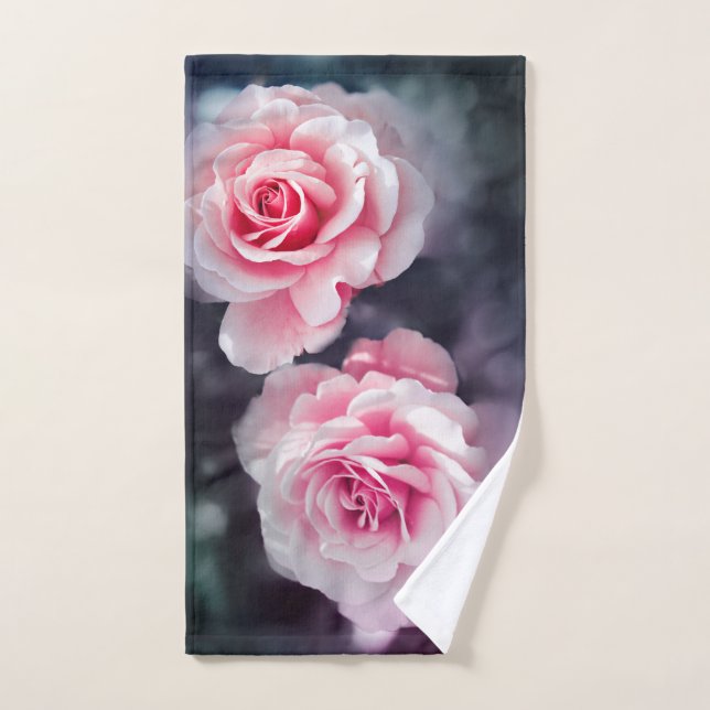 Roses roses roses Fille Photo Florale (Serviette à main)