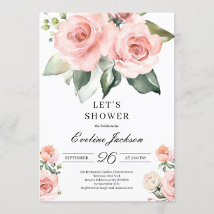 Roses roses roses florissantes Invitation de Fête 