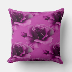 Roses roses roses Motif Floral Jeter Oreiller