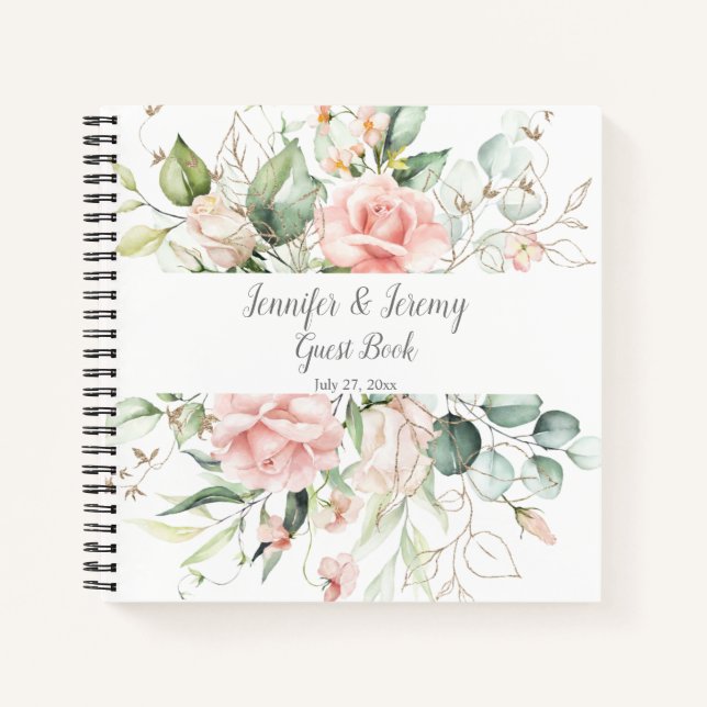 Roses roses roses or Feuilles Eucalyptus livre d'o (Devant)
