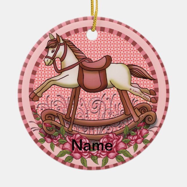 Roses roses roses rochers Horse ornement (Devant)