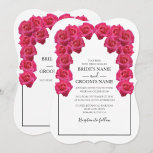 Roses Roses Roses Rustiques Invitations de mariage