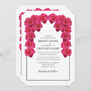 Roses Roses Roses Rustiques Invitations de mariage