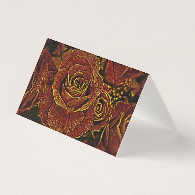 Roses rouge et or (Front)