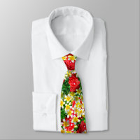 Roses Rouges Et Frangipanis, Cravate