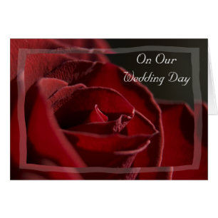 Roses rouges, jour de mariage