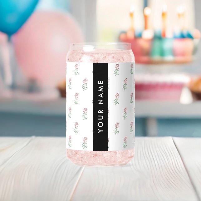 Roses Rouges, Motif De Roses, Votre Nom (Insitu (Baby Shower))