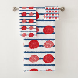 Roses Rouges Romantiques Motif Floral Motif tendan